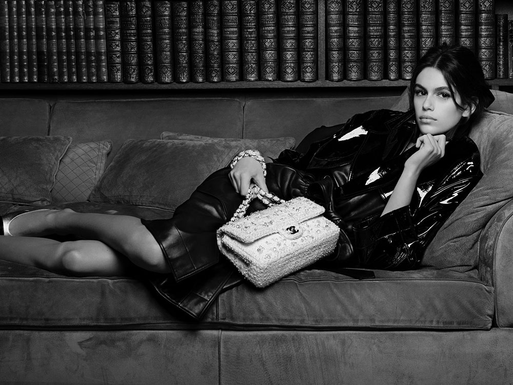 Chanel Unveils Kaia Gerber as the Face of their Latest Handbag Ad Campaign