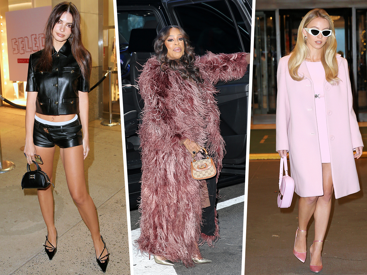 Celebrities Embrace Pink Pops and the Newest from Loewe and Miu Miu