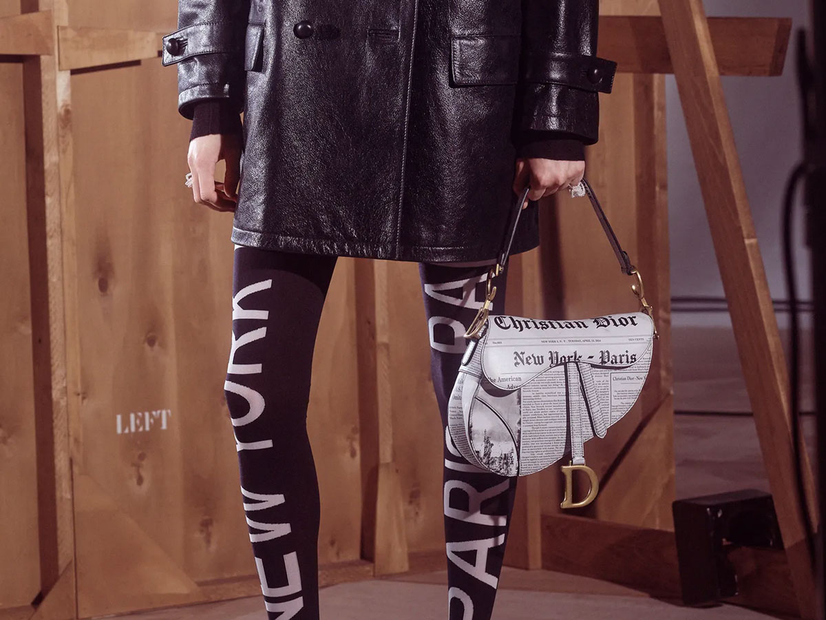 The Dior Newsprint Saddle Bag’s Return